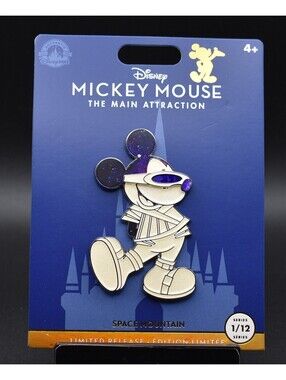 Disney Mickey Mouse The Main Attraction Space Mountain Pin (C7)